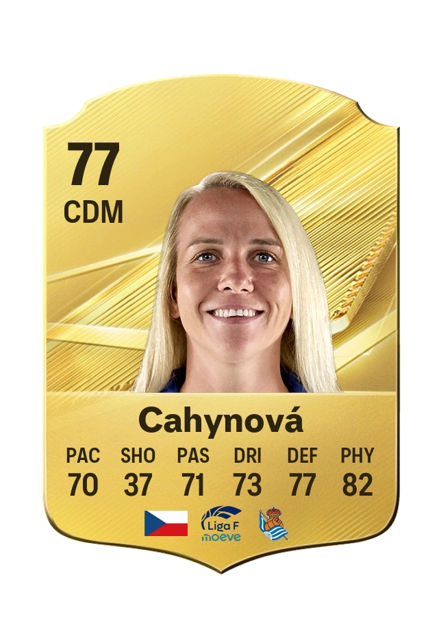 Klára Cahynová, Common card, rated 77