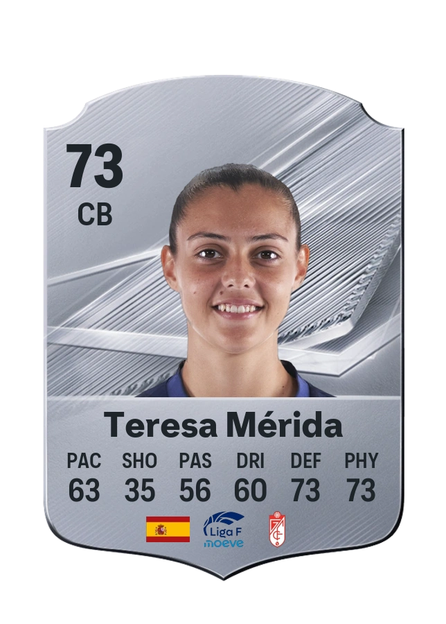 Teresa Mérida, Common card, rated 73