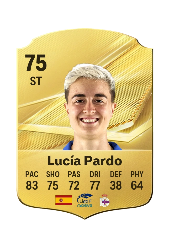 Lucía Pardo, Common card, rated 75