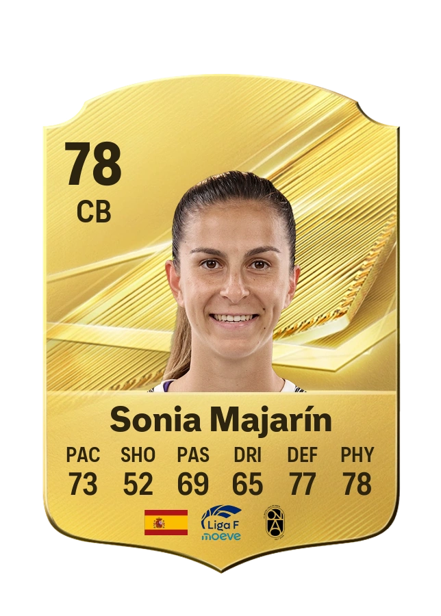 Sonia Majarín, Common card, rated 78