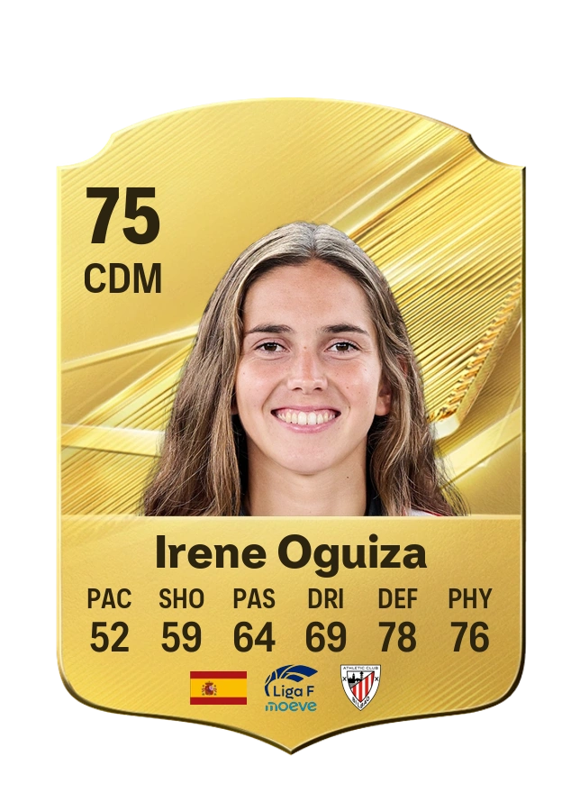 Irene Oguiza, Common kartı, reyting 75