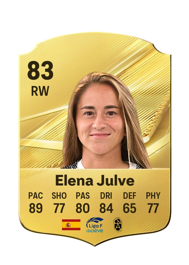 Elena Julve, Common card, rated 83