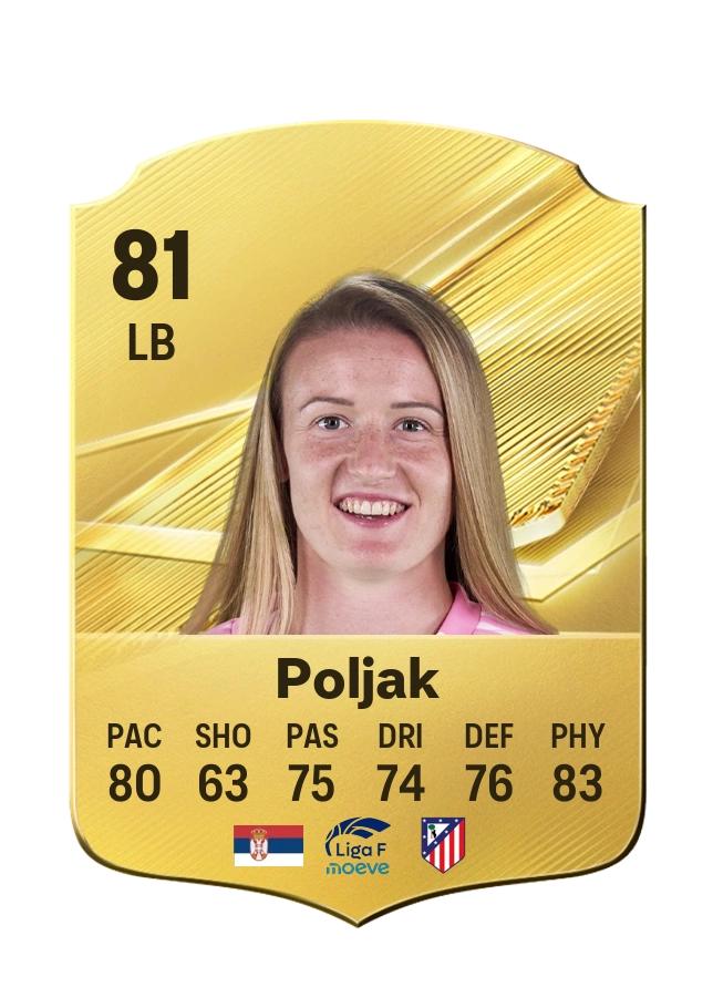 Allegra Poljak, Common card, rated 81