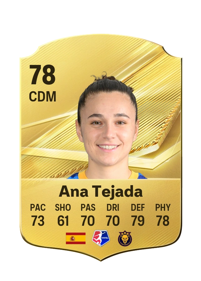 Ana Tejada, Common card, rated 78