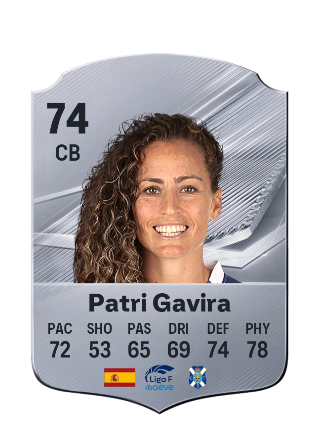 Patri Gavira, Common card, rated 74