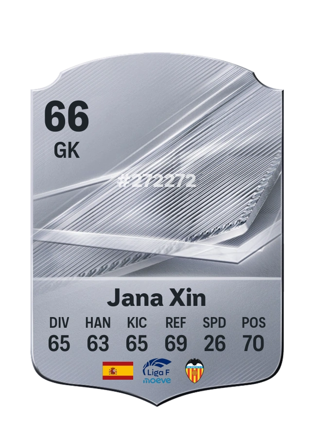 Jana Xin, karta Common, ocena 66
