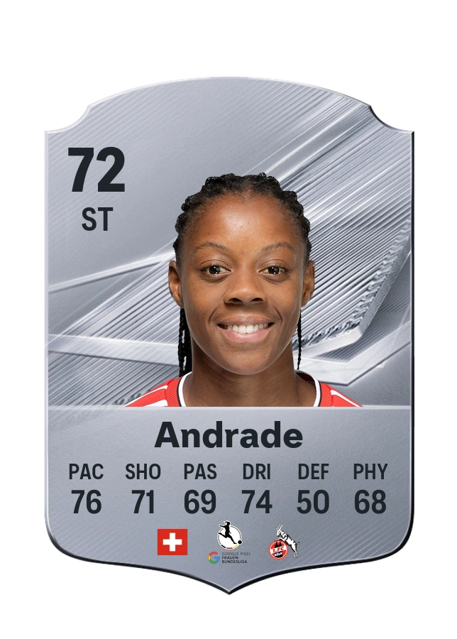 Lydia Andrade, Common card, rated 72