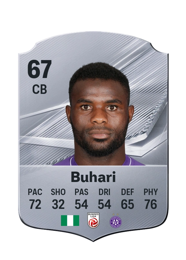 Ibrahim Buhari, Common card, rated 67