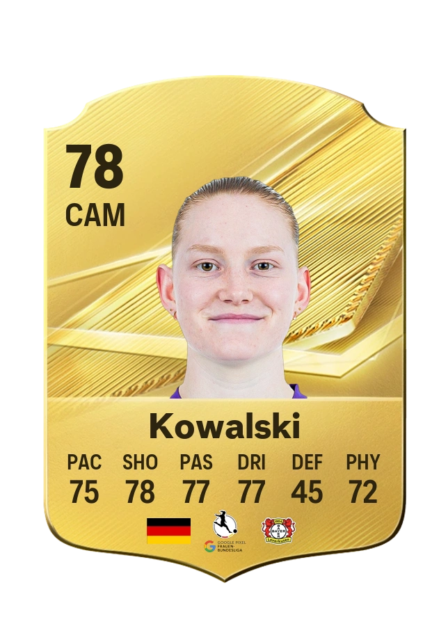 Natasha Kowalski, Common card, rated 78
