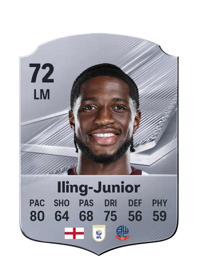 Samuel Iling-Junior, Common kartı, reyting 72