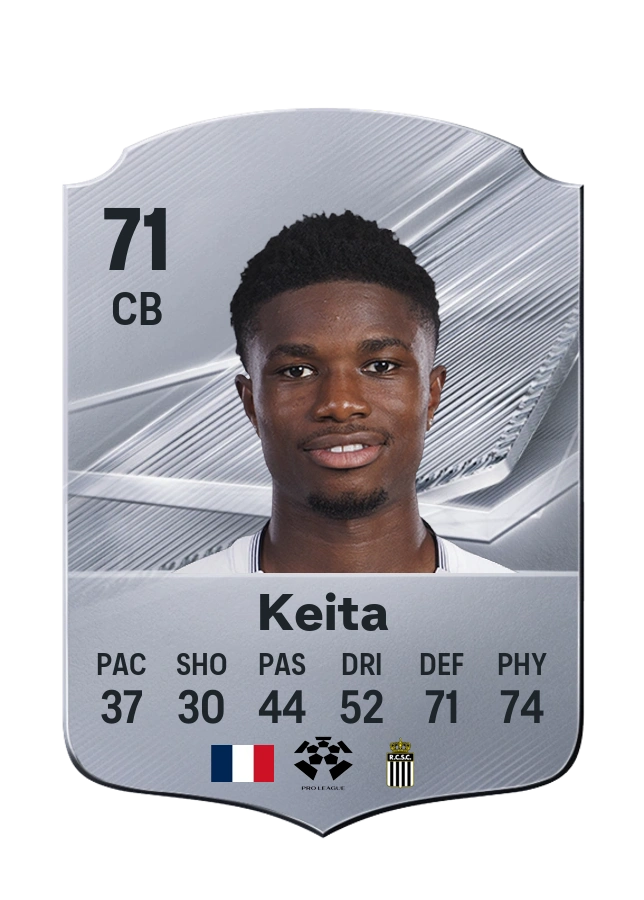 Check Keita, Common card, rated 71