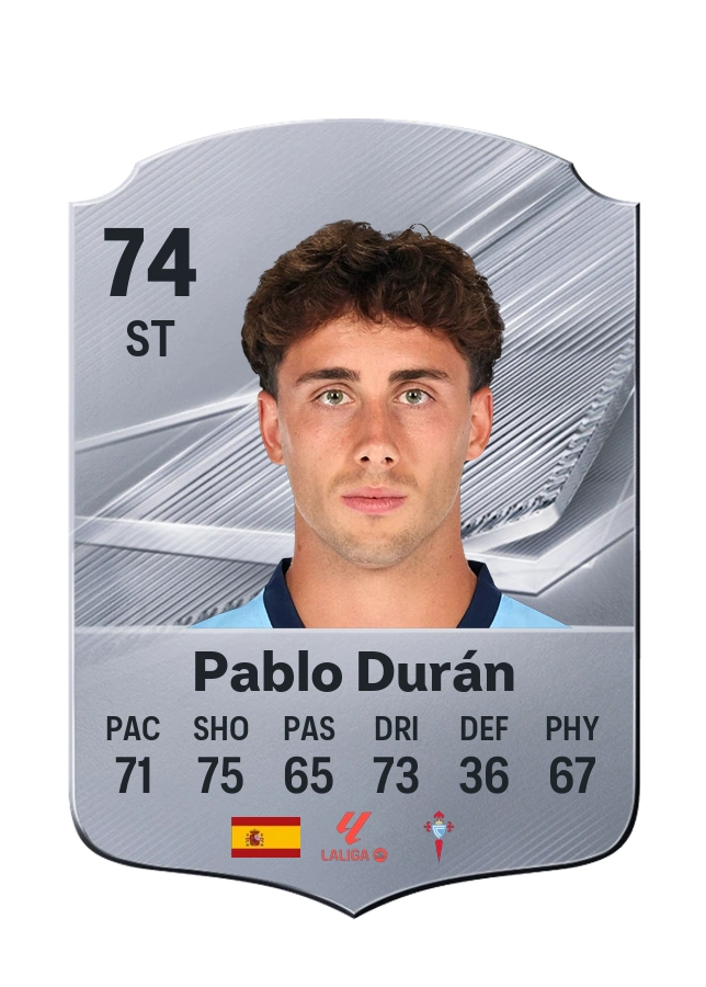 Carta Common de Pablo Durán, overall 74