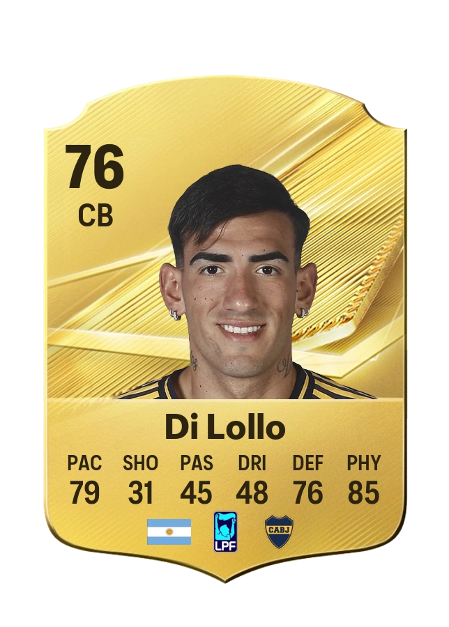 Lautaro Di Lollo, Common card, rated 76