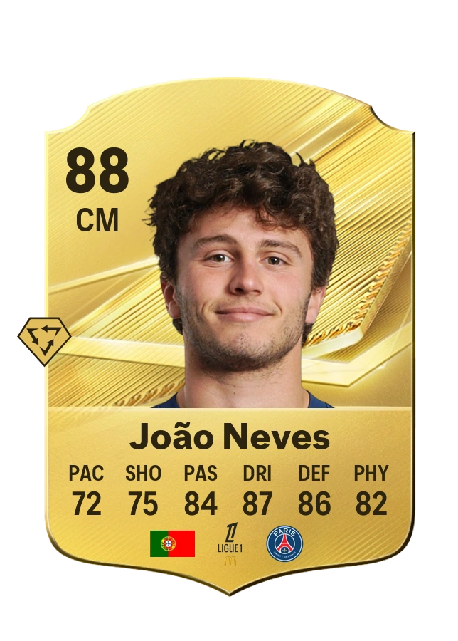 João Neves, Common card, rated 88