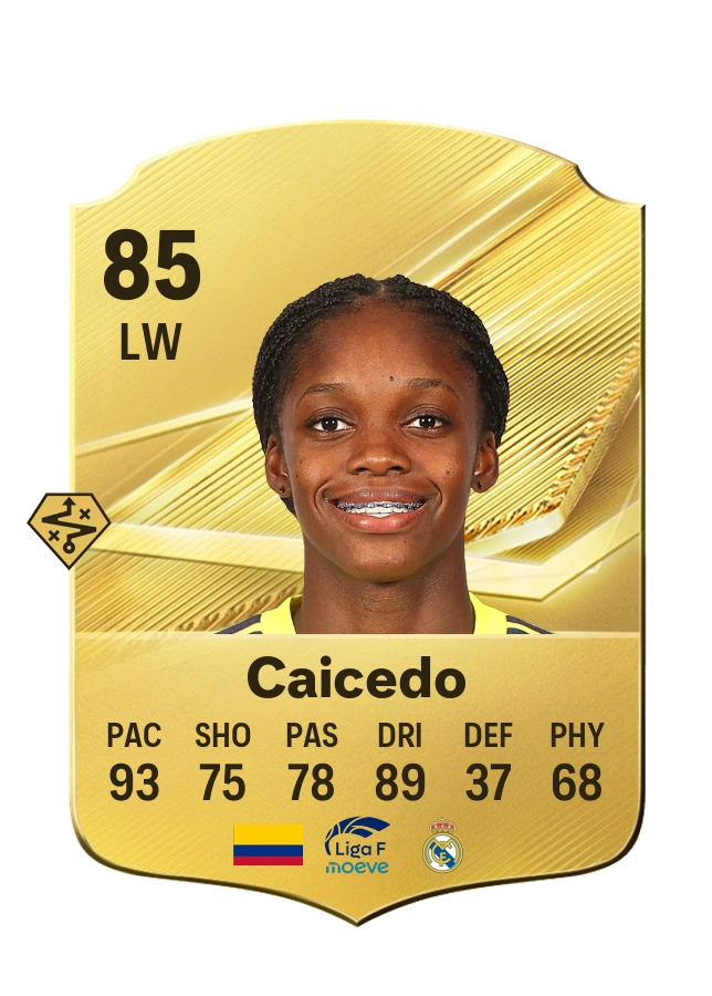 Linda Caicedo, Common card, rated 85