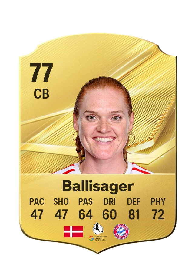 Stine Ballisager، بطاقة Common، بتقييم 77