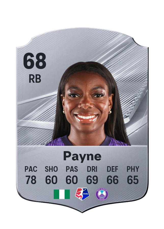 Nicole Payne, Common card, rated 68