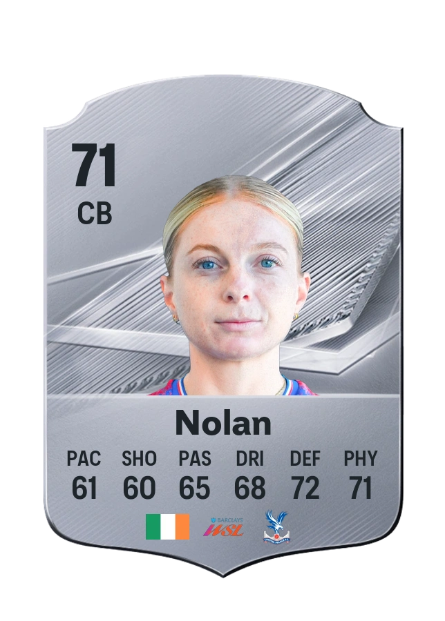 Hayley Nolan, Common card, rated 71