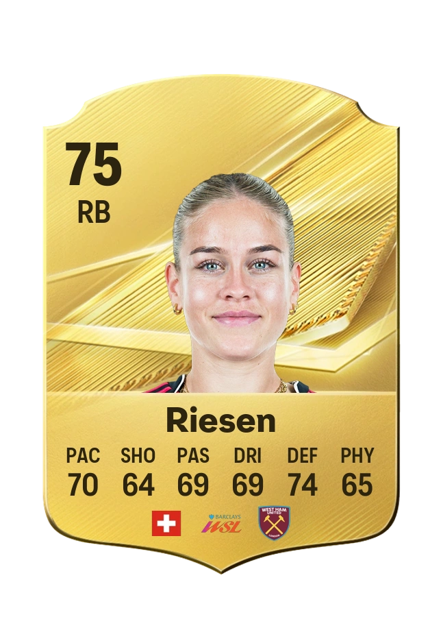 Nadine Riesen, Common card, rated 75