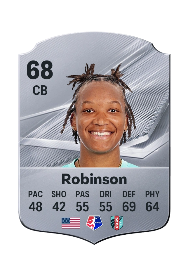 Gabrielle Robinson, Common card, rated 68