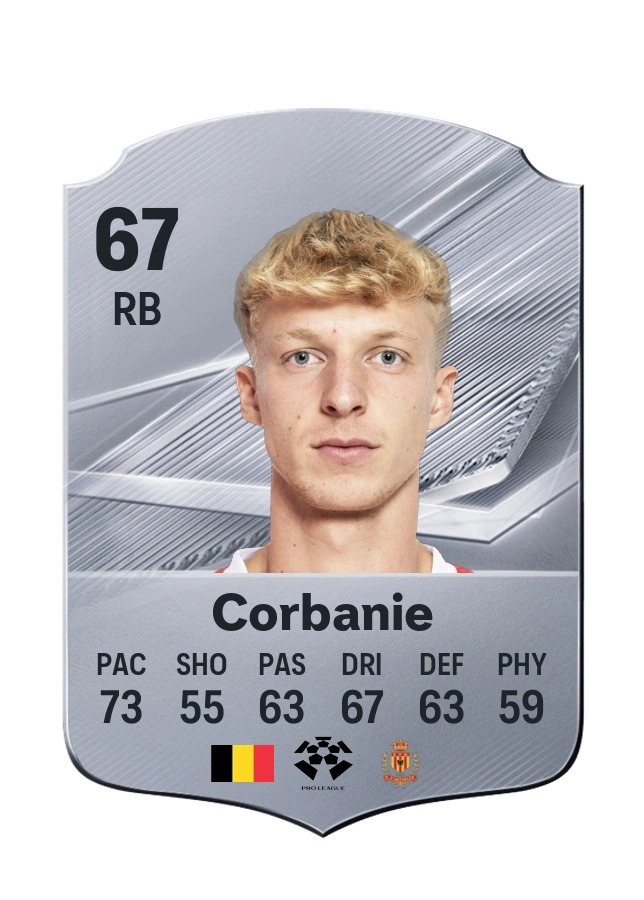 Kobe Corbanie, Common card, rated 67