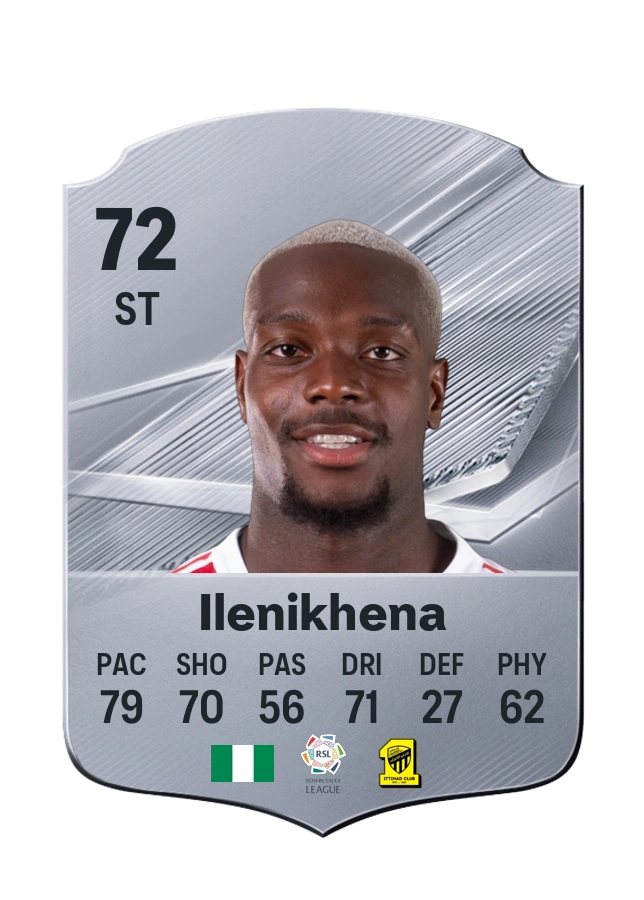 George Ilenikhena, Common card, rated 72