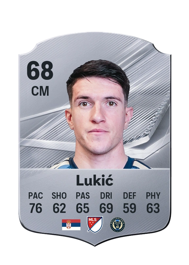 Jovan Lukić, karta Common, ocena 68