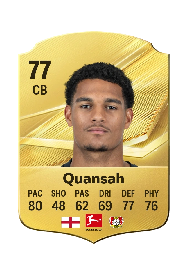 Jarell Quansah, Common card, rated 77