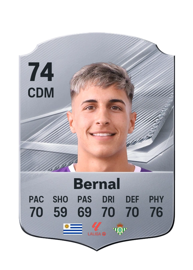Facundo Bernal, Common card, rated 74
