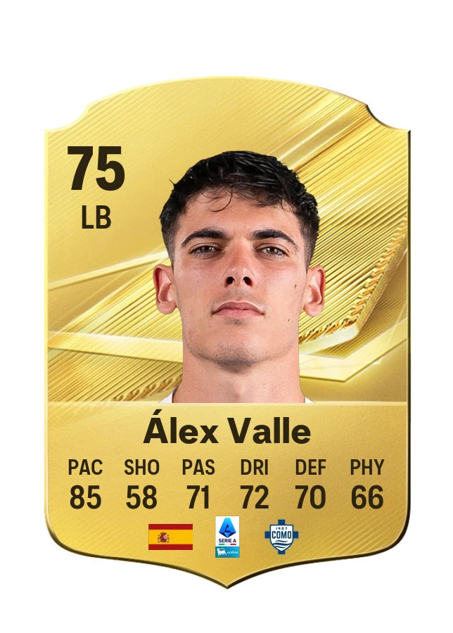 Álex Valle, karta Common, ocena 75