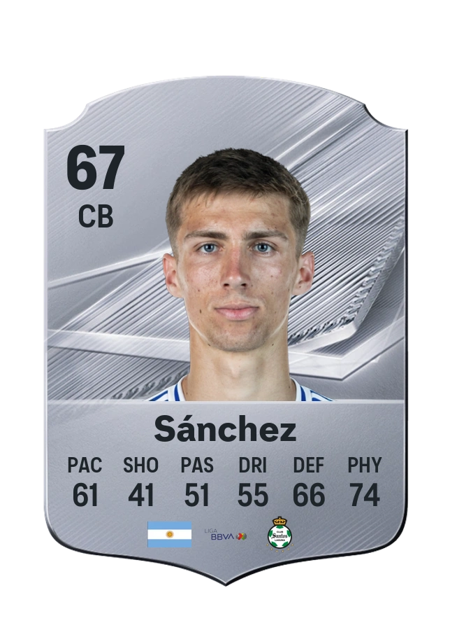 Felipe Sánchez, Common-kaart, rating 67