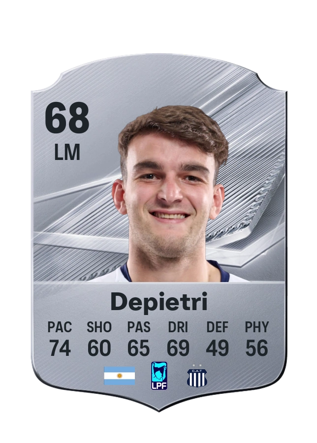Valentín Depietri, karta Common, ocena 68