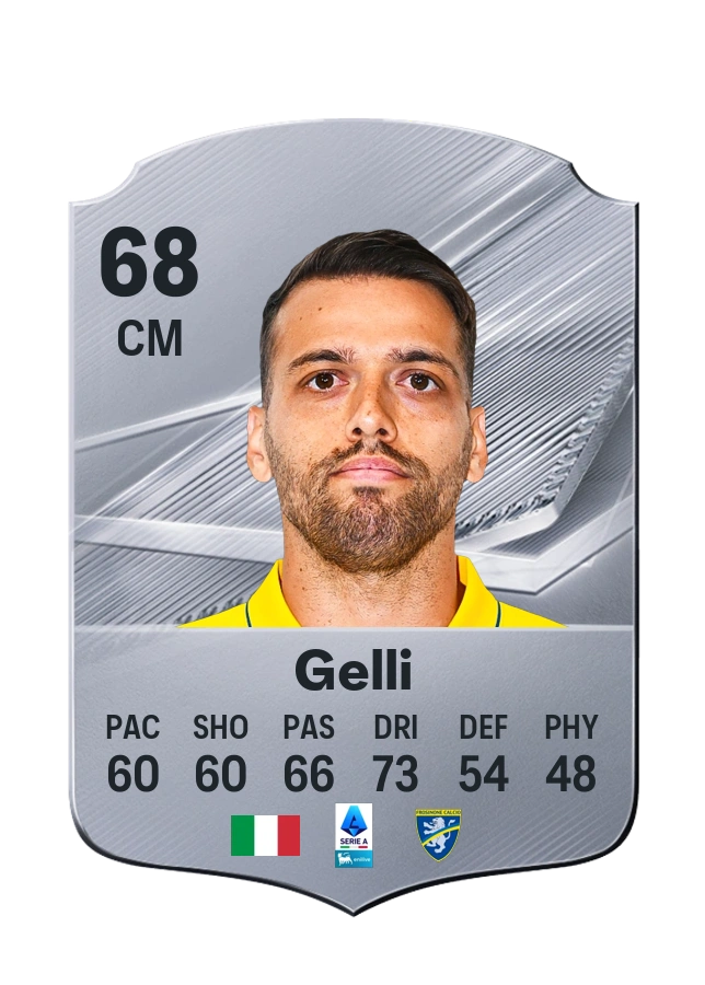 Francesco Gelli, Common card, rated 68