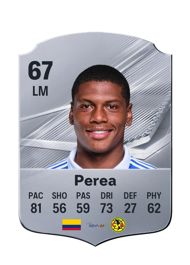 Óscar Perea, Common card, rated 67