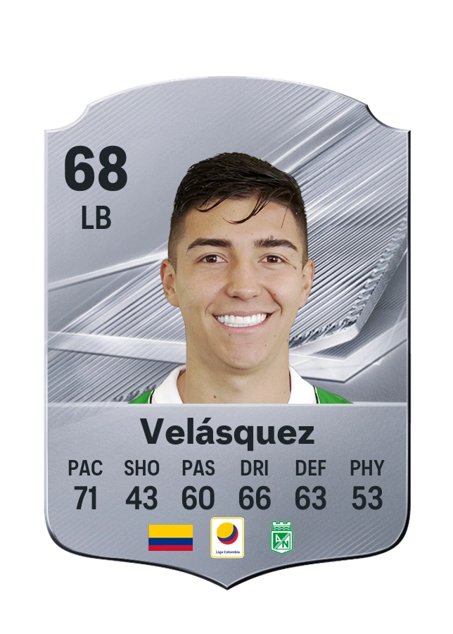 Samuel Velásquez, karta Common, ocena 68