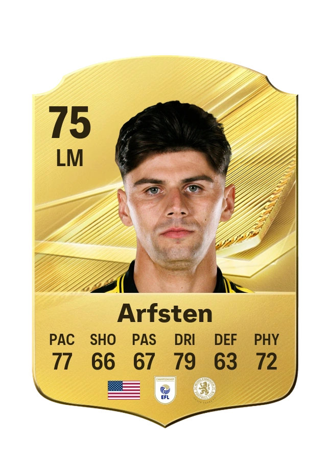 Carte Common de Max Arfsten, note 75
