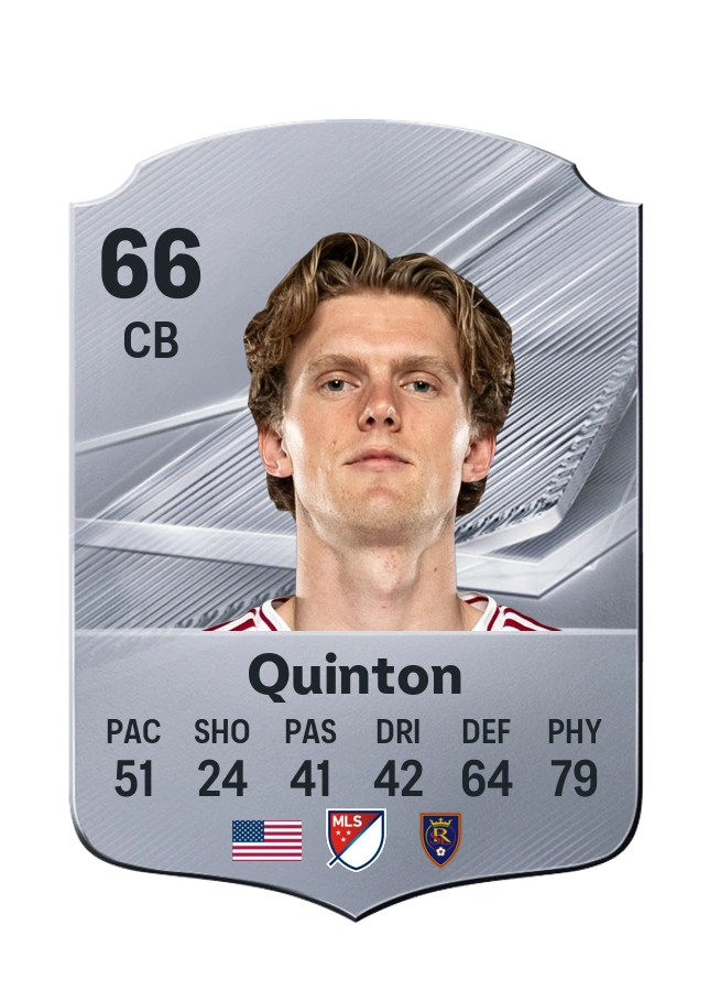 Philip Quinton, Common card, rated 66