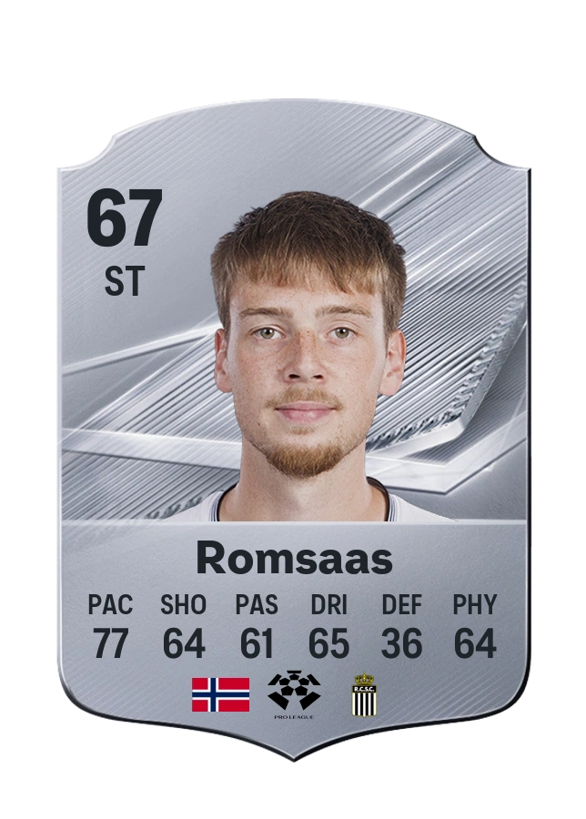 Jakob Napoleon Romsaas, Common kartı, reyting 67