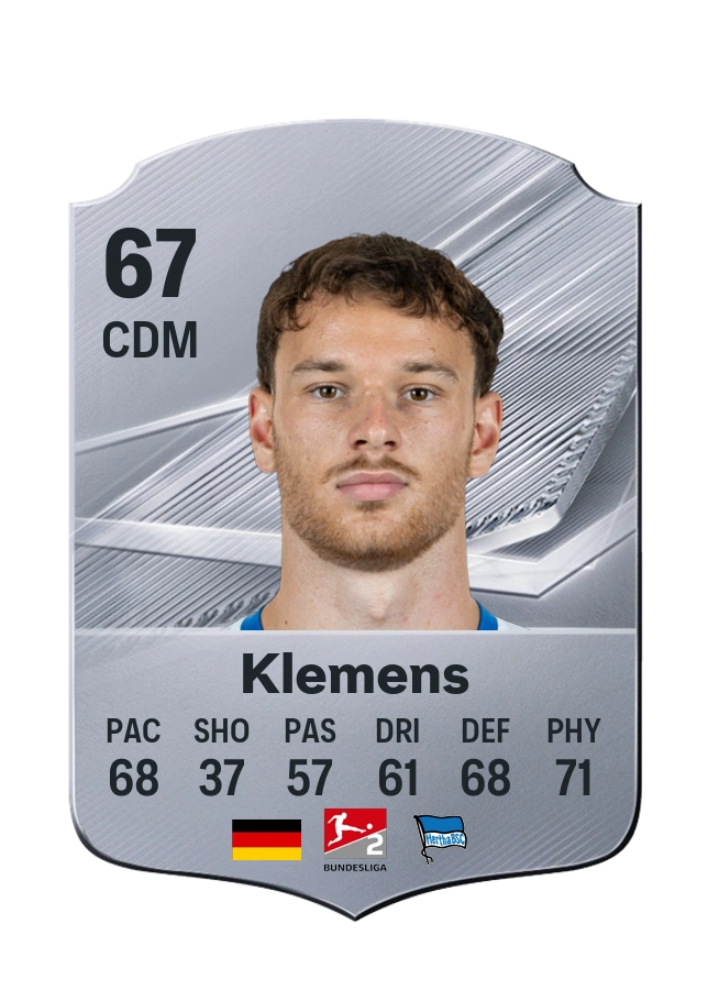 Pascal Klemens, Common card, rated 67