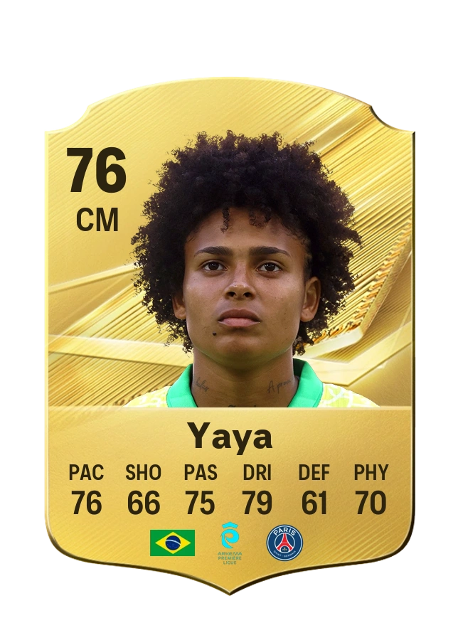 Yaya, Common card, rated 76