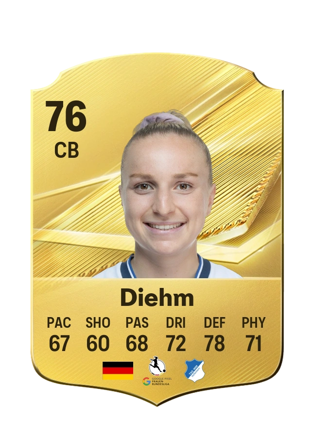 Vanessa Diehm, Common kartı, reyting 76