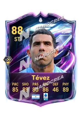 Carta Base Hero di Carlos Tévez, valutazione 88