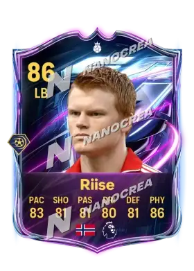 John Arne Riise, Base Hero card, rated 86