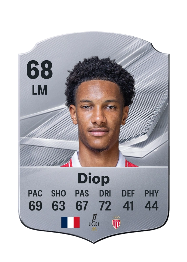 Edan Diop, Common card, rated 68