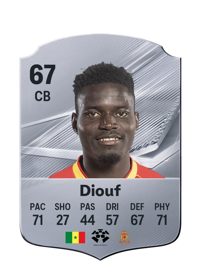 Carta Common de Gora Diouf, overall 67