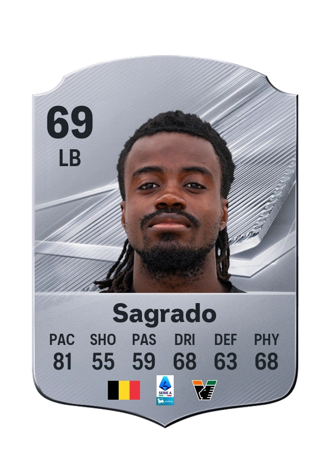 Carta Common di Richie Sagrado, valutazione 69