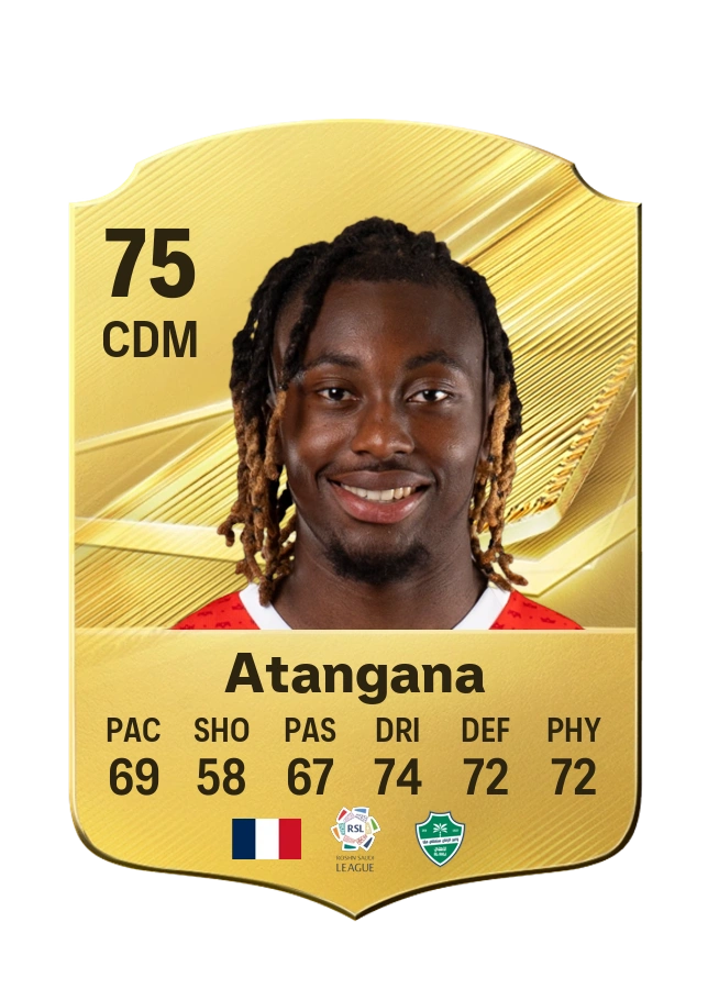 Valentin Atangana, Common card, rated 75