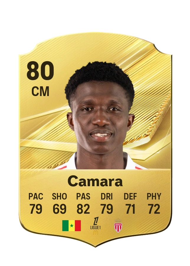 Lamine Camara، بطاقة Common، بتقييم 80