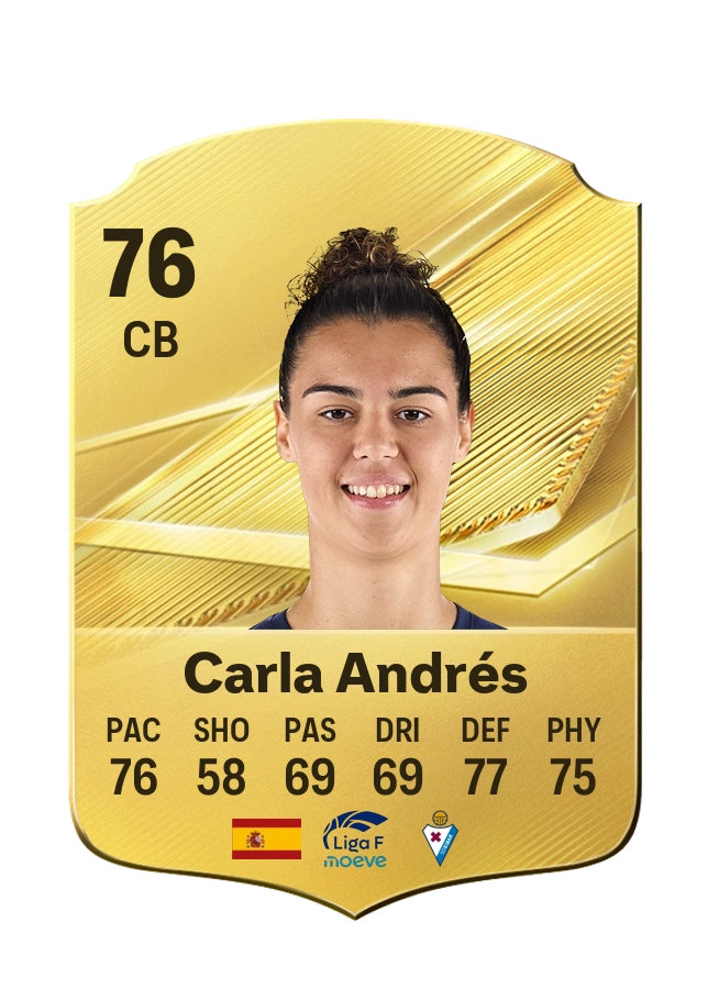 Carla Andrés, Common card, rated 76