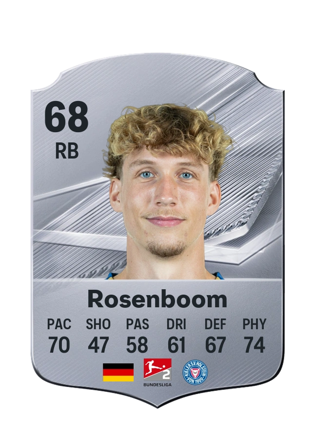 Carta Common de Lasse Rosenboom, valoración 68